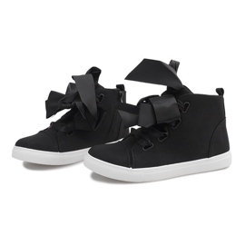 Botines de ante con lazos TL0148-4 Negro 3