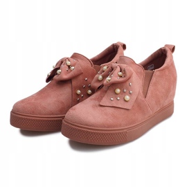 Deportivas cuña rosa 6186 rosado 1