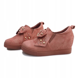 Deportivas cuña rosa 6186 rosado 2