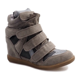 Zapatillas de cuña R9686 Gris 2