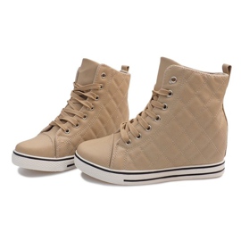 Deportivas Acolchadas Z043 Beige 3