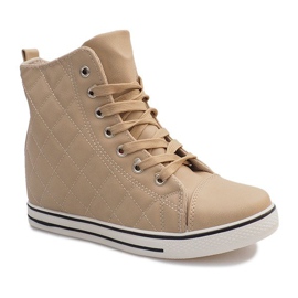 Deportivas Acolchadas Z043 Beige 5