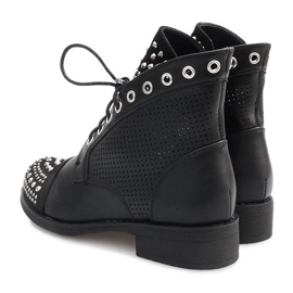 Botas Caladas Con Tachuelas KL-278 Negro 4