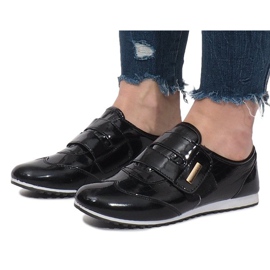 Brogues negros con velcro Denise 4