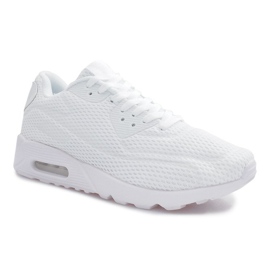 Zapatos deportivos de malla blanca blanco 1