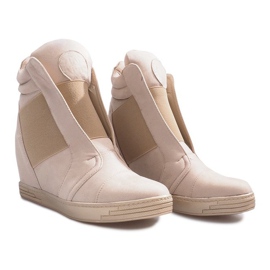 Zapatillas con cuña beige de Hannah 2