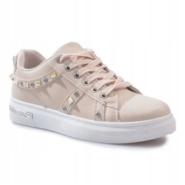 Zapatillas beige con tachuelas Lucette 1