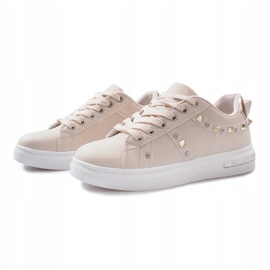 Zapatillas beige con tachuelas Lucette 2