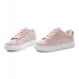 Deportivas rosas con tachuelas Lucette rosado 3