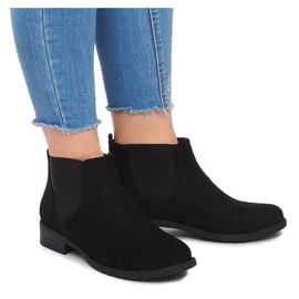 Botas de Ante Con Elástico C-5 Negro 3