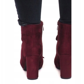 Botas con cordones en un poste 168-138 Rojo 4