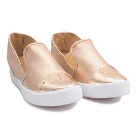 Zapatillas de cuña TL018-8 Dorado rosado amarillo 2