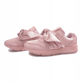 Zapatillas deportivas con lazos Laure rosado 4