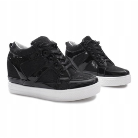 Zapatillas con cuña Lucienne negras negro 1 Zapatillas con cuña Lucienne negras negro 1