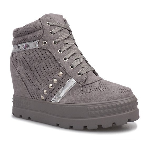 Zapatillas Maxime de ante grises 2