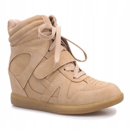 Zapatillas con cuña beige Nadine 1