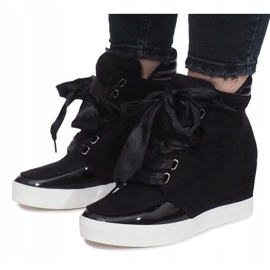 Zapatillas de ante negras de Nathalie negro 4