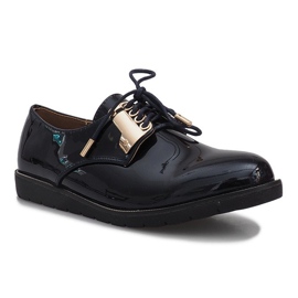 Zapato lacado azul marino Rose 3