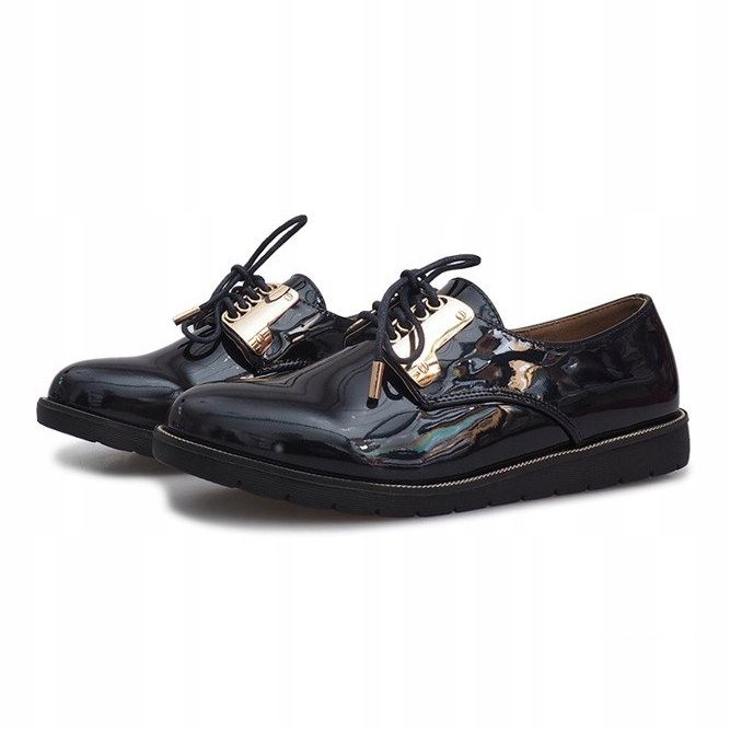 Zapato lacado azul marino Rose 2