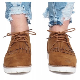 Mocasines camel con flecos Crushing Hard marrón 1 Mocasines camel con flecos Crushing Hard marrón 1