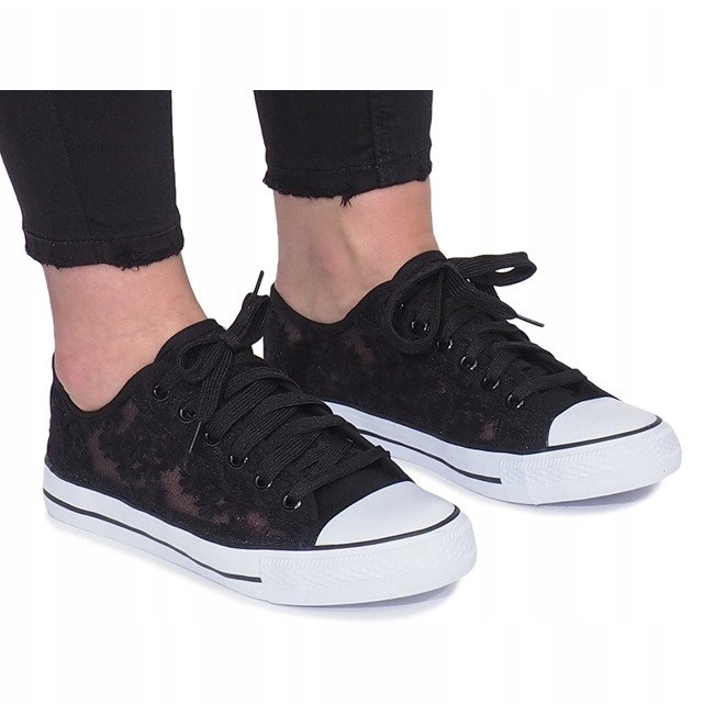 Zapatillas Black Impress caladas negro 2