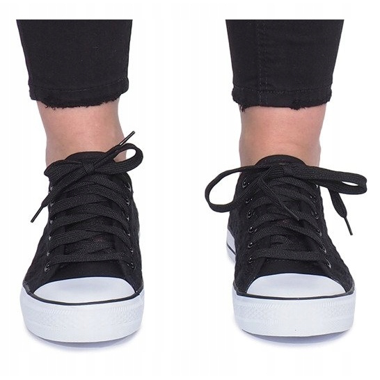 Zapatillas Black Impress caladas negro 1