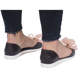 Sandalias negras Meliski Flower City negro 2
