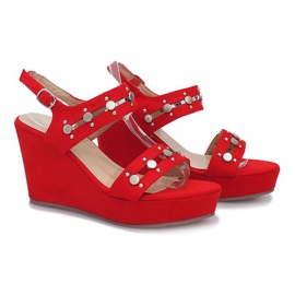 Sandalias de cuña rojas Give it Up rojo 2