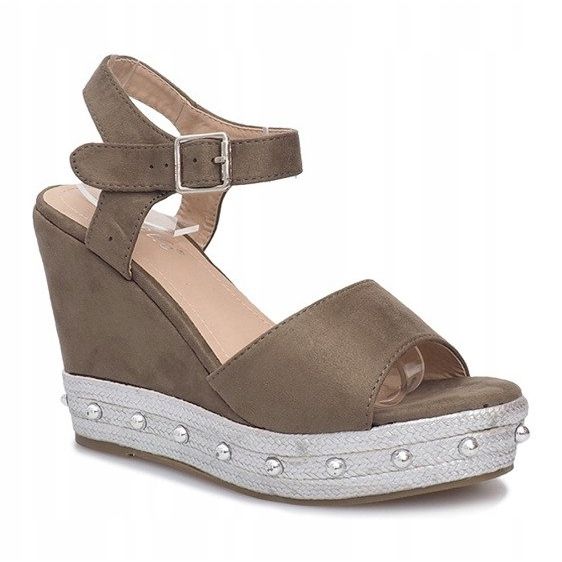 Sandalias de cuña Travel verde multicolor 1 Sandalias de cuña Travel verde multicolor 1