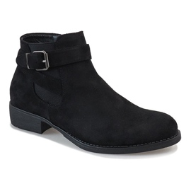 Bota tacón ante negra Y-002 negro 1