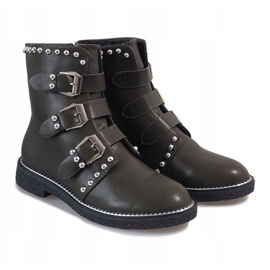 Botas verdes con tachuelas WD-713 multicolor 3