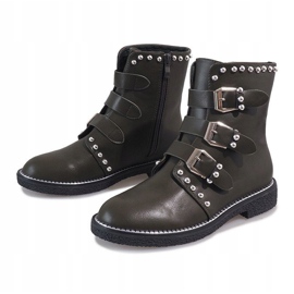 Botas verdes con tachuelas WD-713 multicolor 5