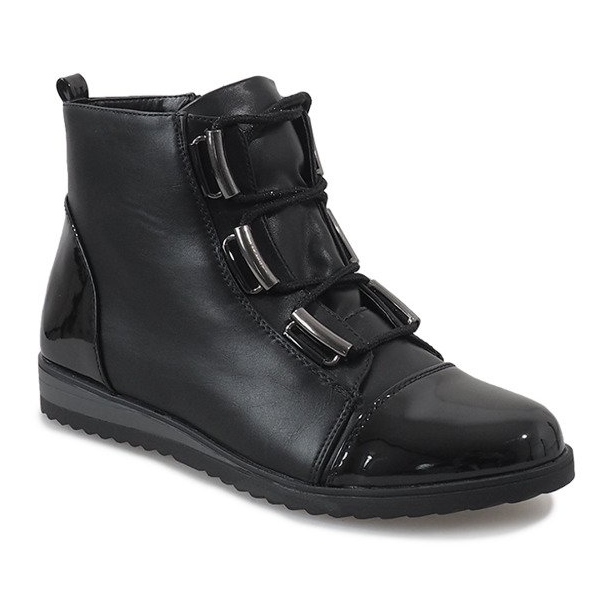 Botas negras con cordones TL-20 negro 1