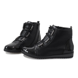 Botas negras con cordones TL-20 negro 4