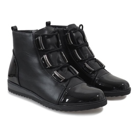 Botas negras con cordones TL-20 negro 5