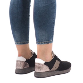 Deportivas negras con rejilla 5510-1 negro 1