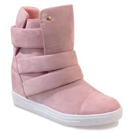 Zapatillas de cuña rosas H6508-11 1