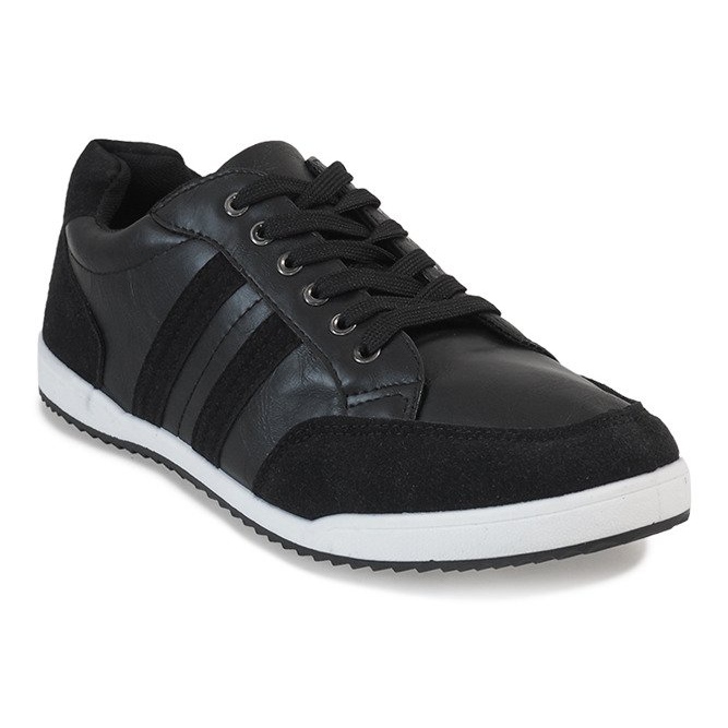 Zapatillas de hombre negras M-621 negro 1 Zapatillas de hombre negras M-621 negro 1