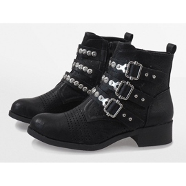 Botas negras con hebillas 7168-PA negro 4