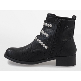 Botas negras con hebillas 7168-PA negro 3