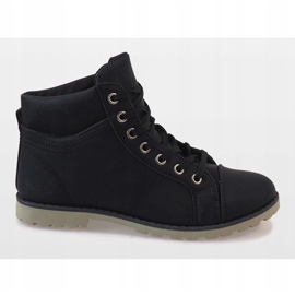 Botas negras con cordones BK-77 negro 2 Botas negras con cordones BK-77 negro 2