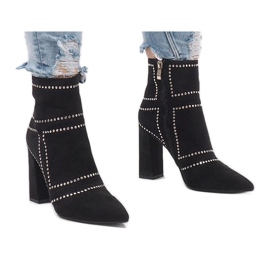 Botines ante tachuelas 1932 negro 3