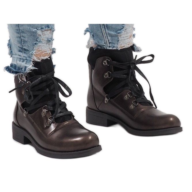 Botas marrones con cordones HQ8775 marrón 1 Botas marrones con cordones HQ8775 marrón 1