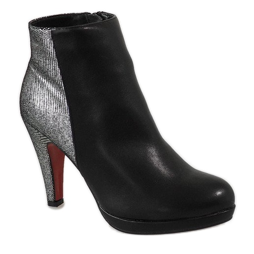 Botas negras de tacón alto 16-92 negro 1