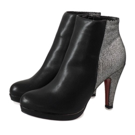Botas negras de tacón alto 16-92 negro 4
