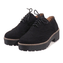 Zapatos de jazz negros de tacón LL185 3