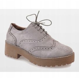 Zapatos de jazz grises de tacón LL185 1 Zapatos de jazz grises de tacón LL185 1