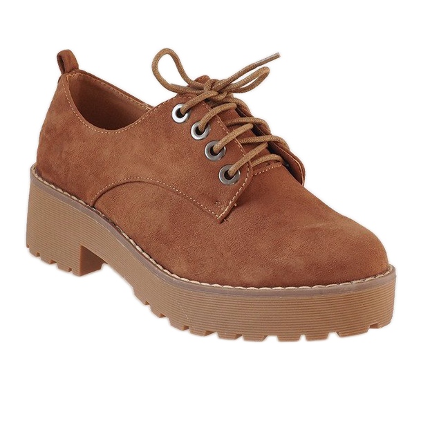 Tacones bajos camel LL183 marrón 1 Tacones bajos camel LL183 marrón 1