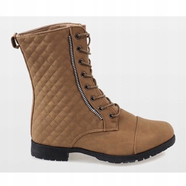 Botas beige acolchadas B01 2 Botas beige acolchadas B01 2