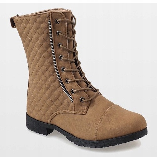 Botas beige acolchadas B01 1 Botas beige acolchadas B01 1